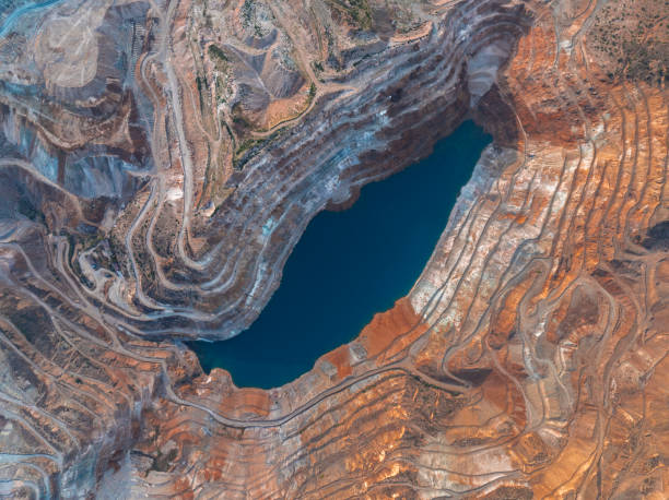 Fantasy mining camp illustration